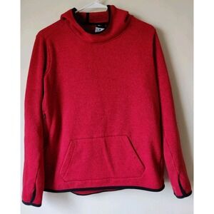 Nike Therma Fit Hoodie Women's Fleece Pullover‎ Melange Brick Color Size XL